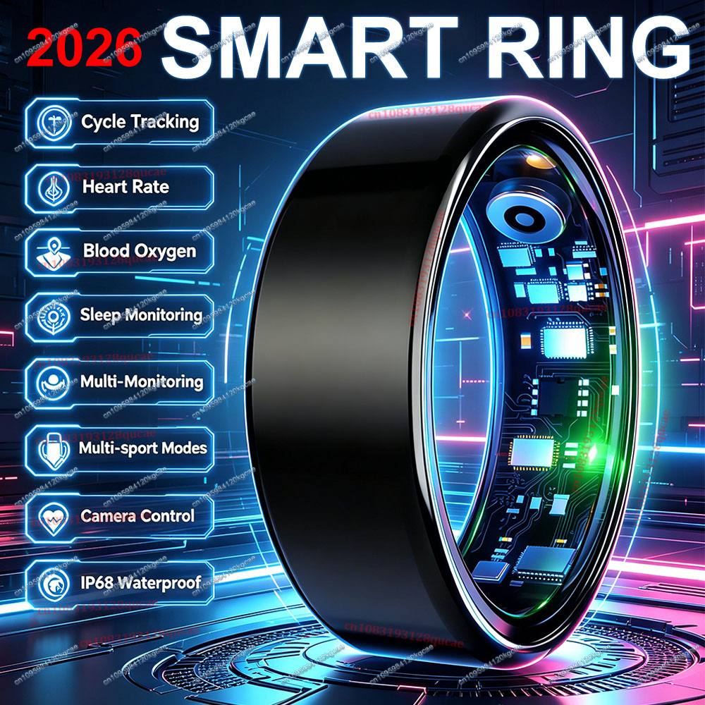 Blood Pressure Monitor - Nuevo Anillo Inteligente 2026 con Monitor