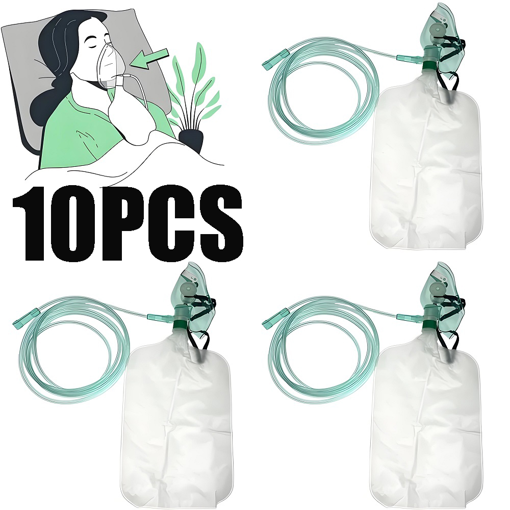 Oxygen Mask Non-Rebreather - Mascarilla de oxígeno no reutilizable para