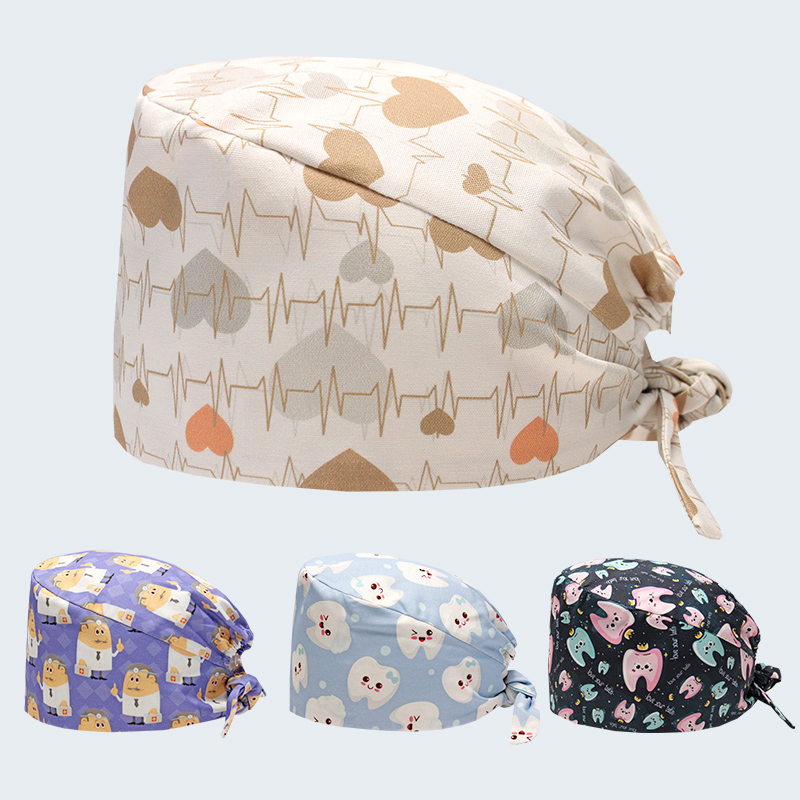 Medical Lab Business - Gorros Médicos de Algodón para Mujer,